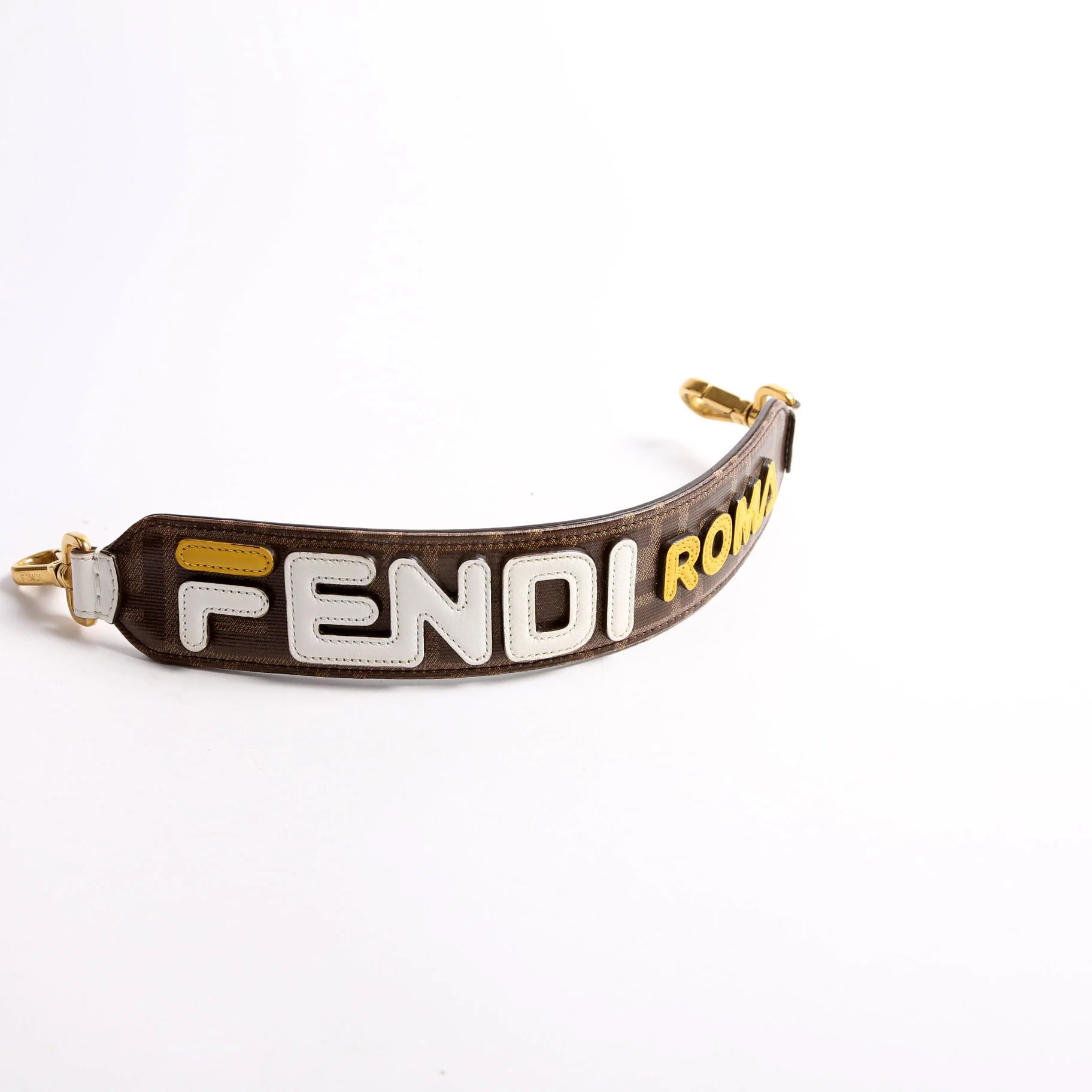 X Fila Logo Top Handle Mini Strap Brown/White - Image 7