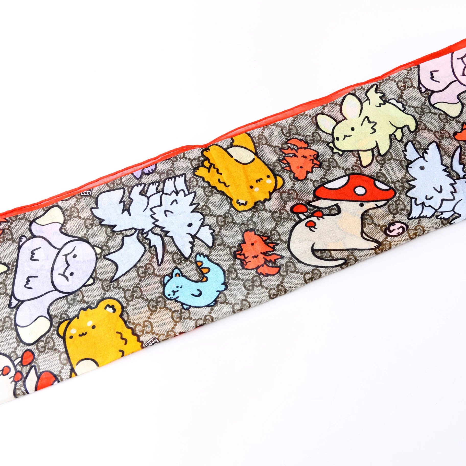 X Pikarar Supreme Square Cotton Scarf 70CM - Image 2