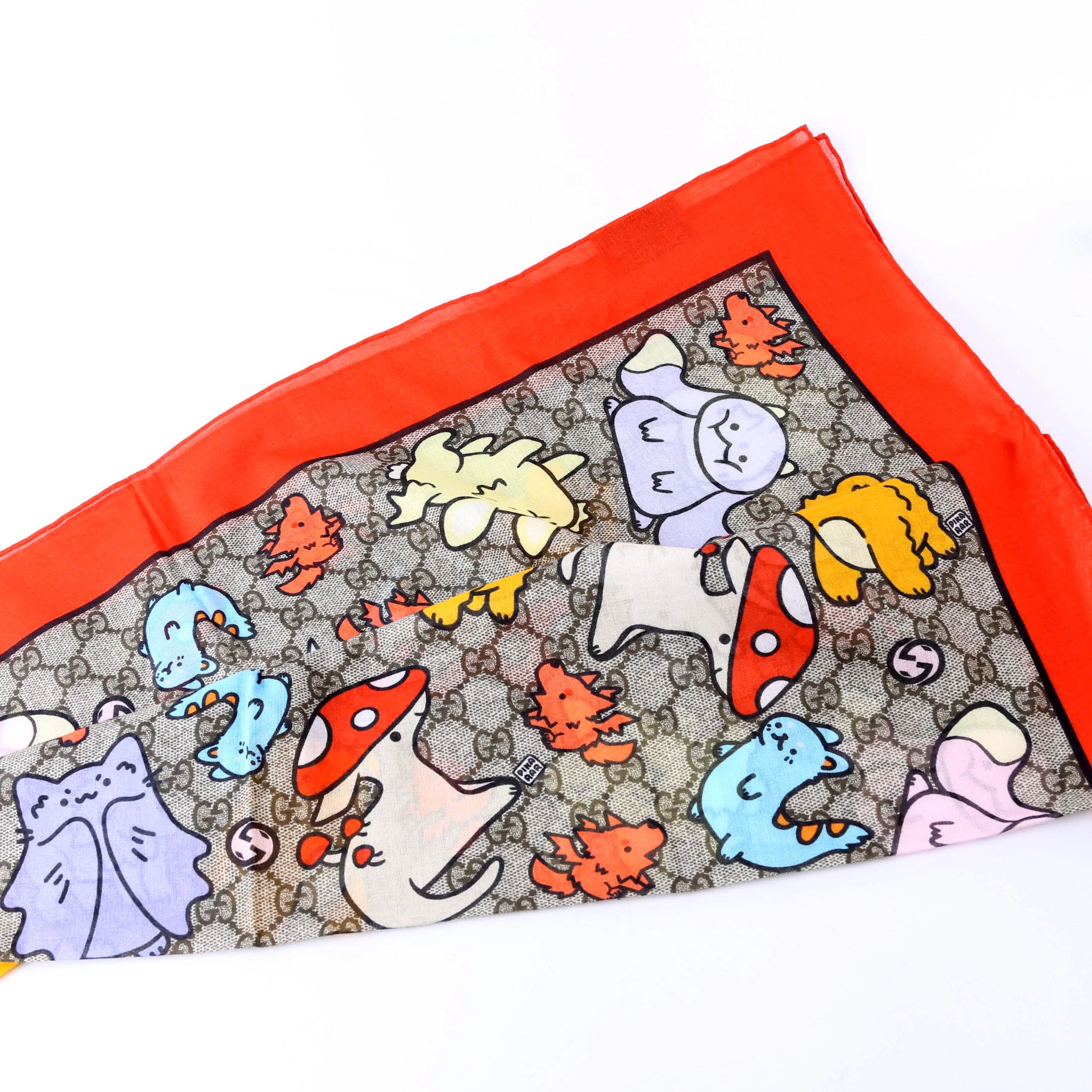 X Pikarar Supreme Square Cotton Scarf 70CM - Image 3