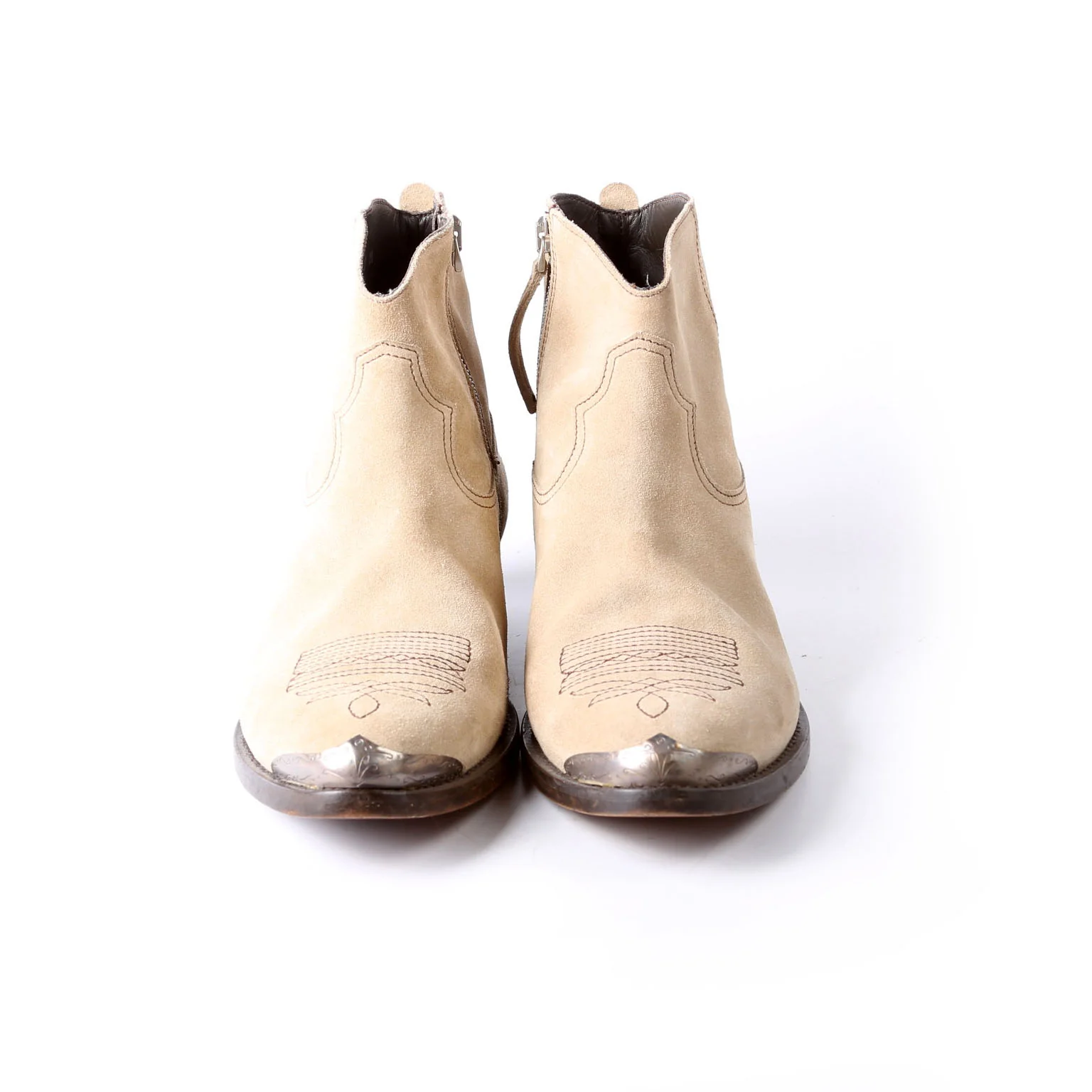 Young Suede Western Boots Size 38 - Image 2