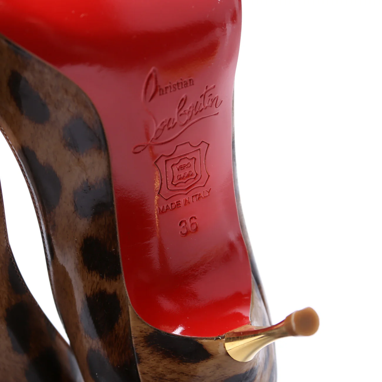 Yoyospina 70MM Leopard Patent Pumps Size 36 - Image 7