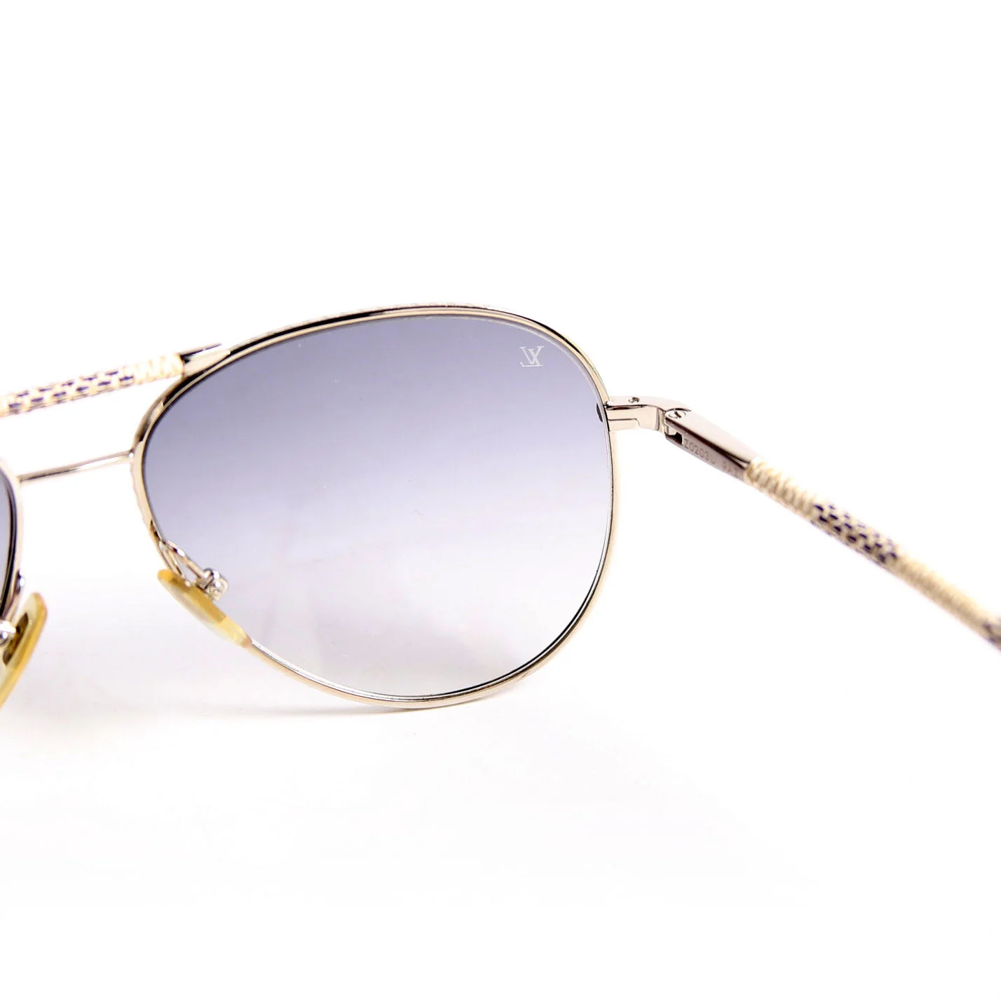Z0203U Conspiration Pilote Aviator Damier Azur Sunglasses - Image 5