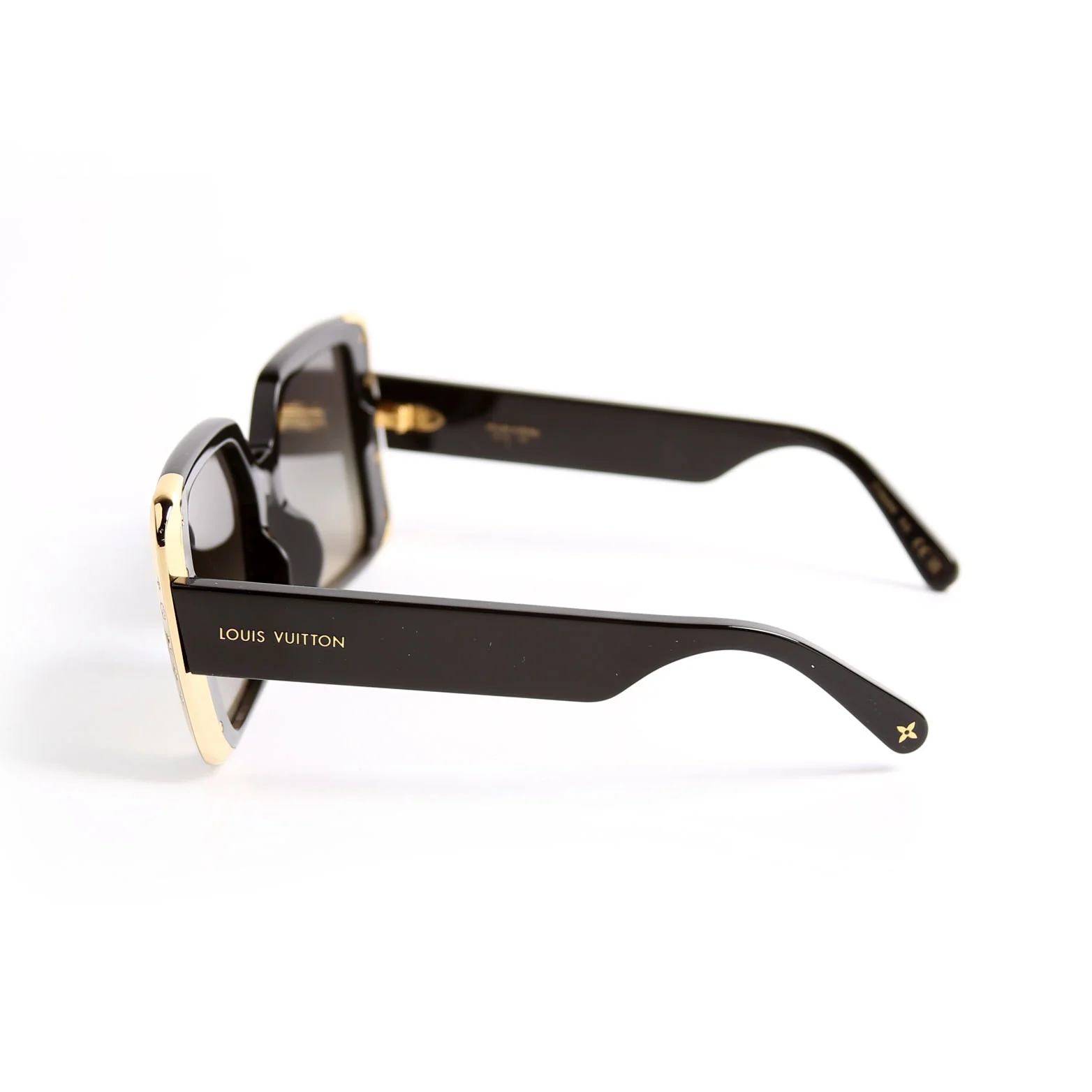 Z1664E Moon Square Sunglasses Black/Gold - Image 2