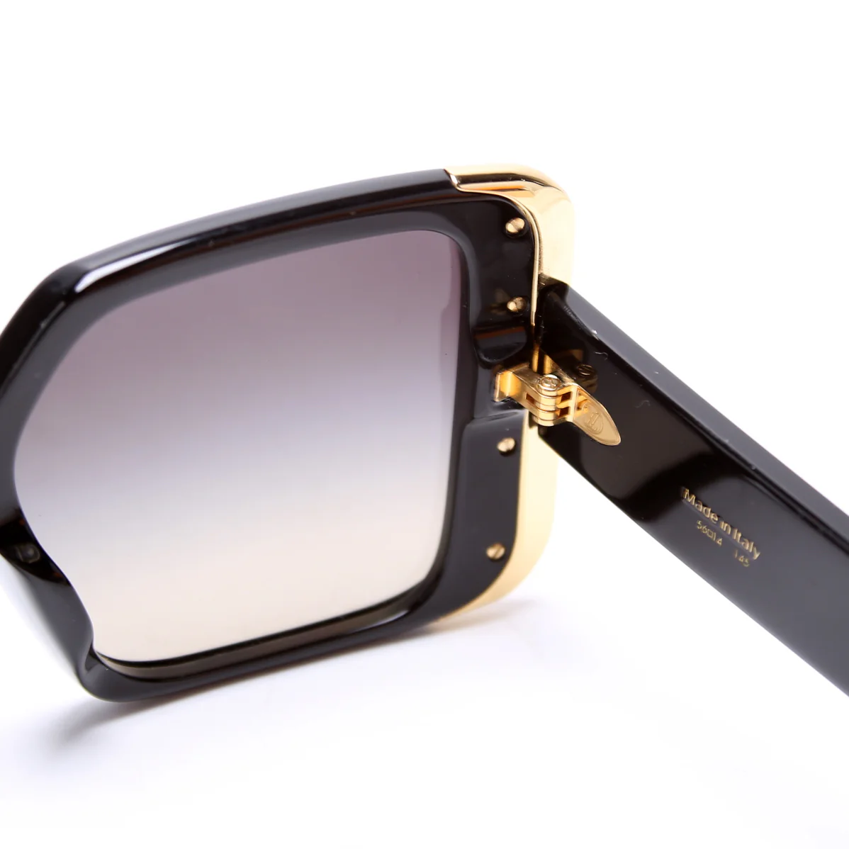 Z1664E Moon Square Sunglasses Black/Gold - Image 4