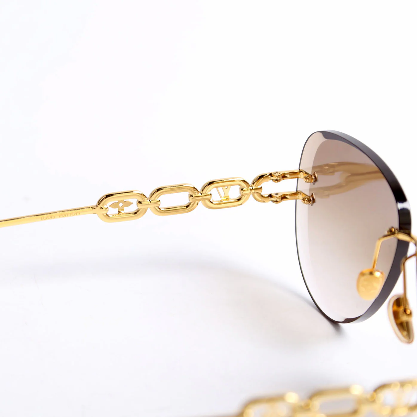Z1854U LV Jewel Pilot Sunglasses Brown/Gold - Image 5