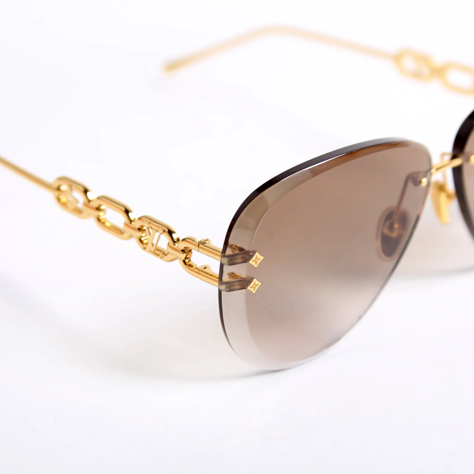 Z1854U LV Jewel Pilot Sunglasses Brown/Gold - Image 8