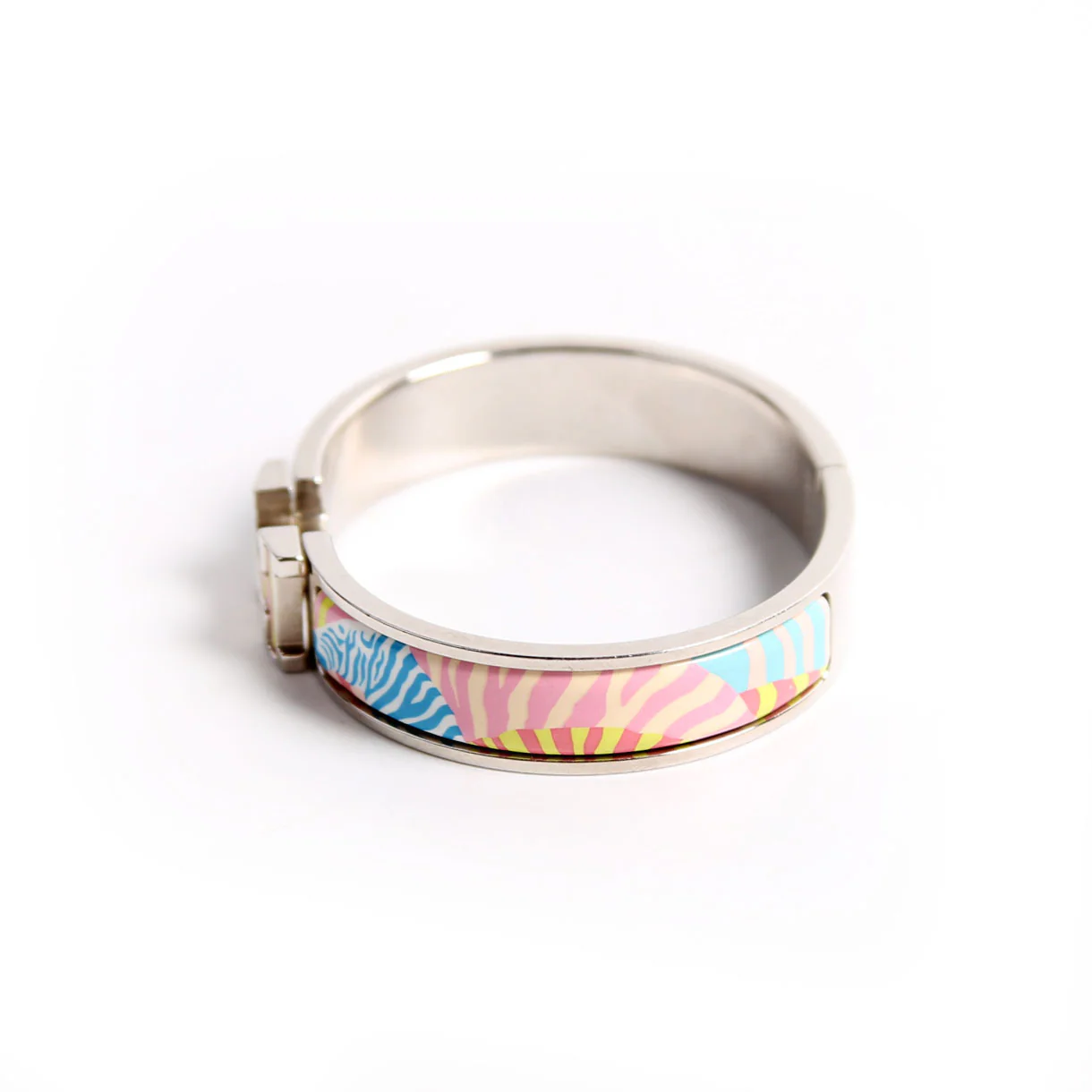 Zebres De Tanzanie Clic Clac Narrow PM Bracelet Silver/Multicolor - Image 2