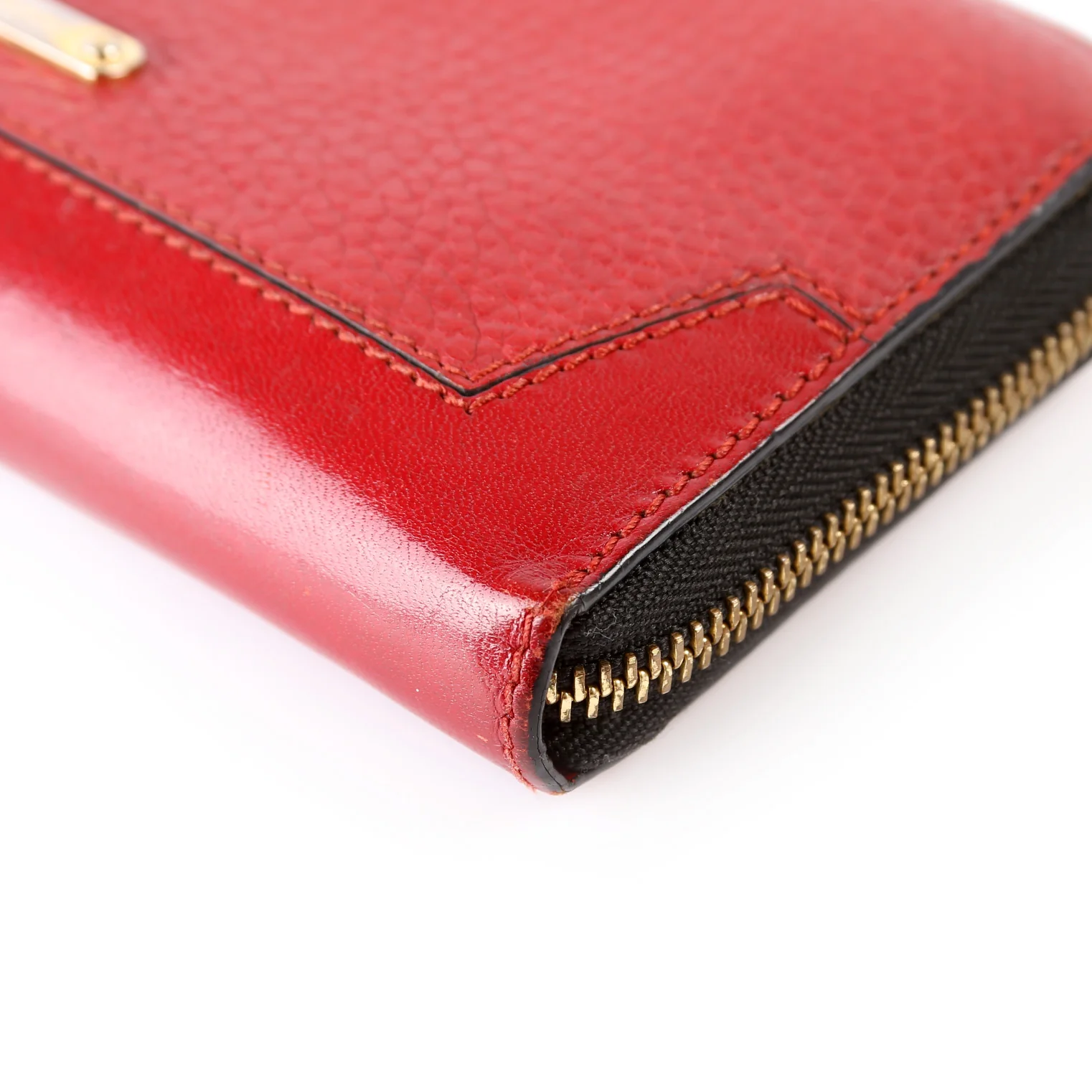Zip Around Vintage Leather Wallet - Image 7