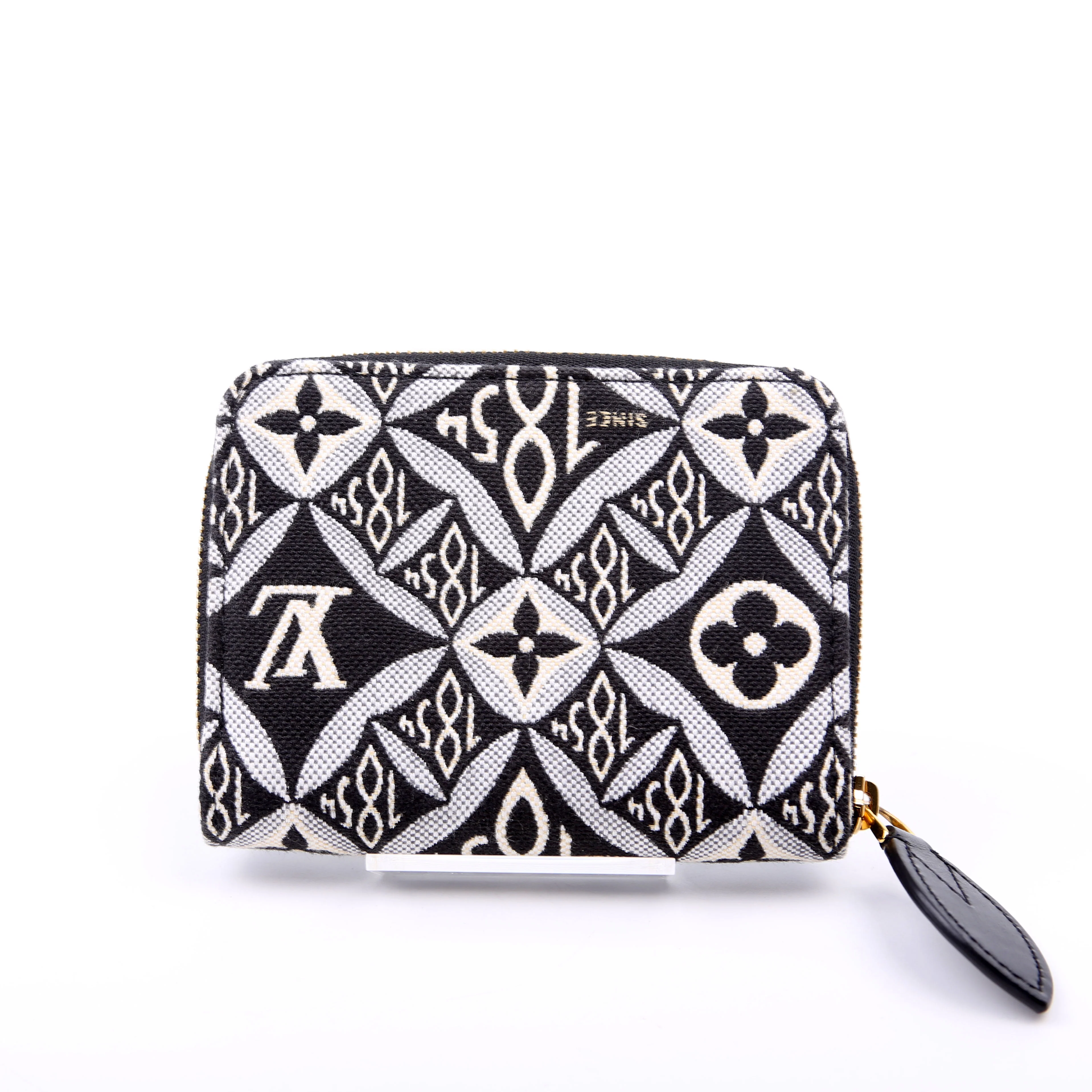 Zippy Coin Purse 1854 Jacquard White/Black - Image 3