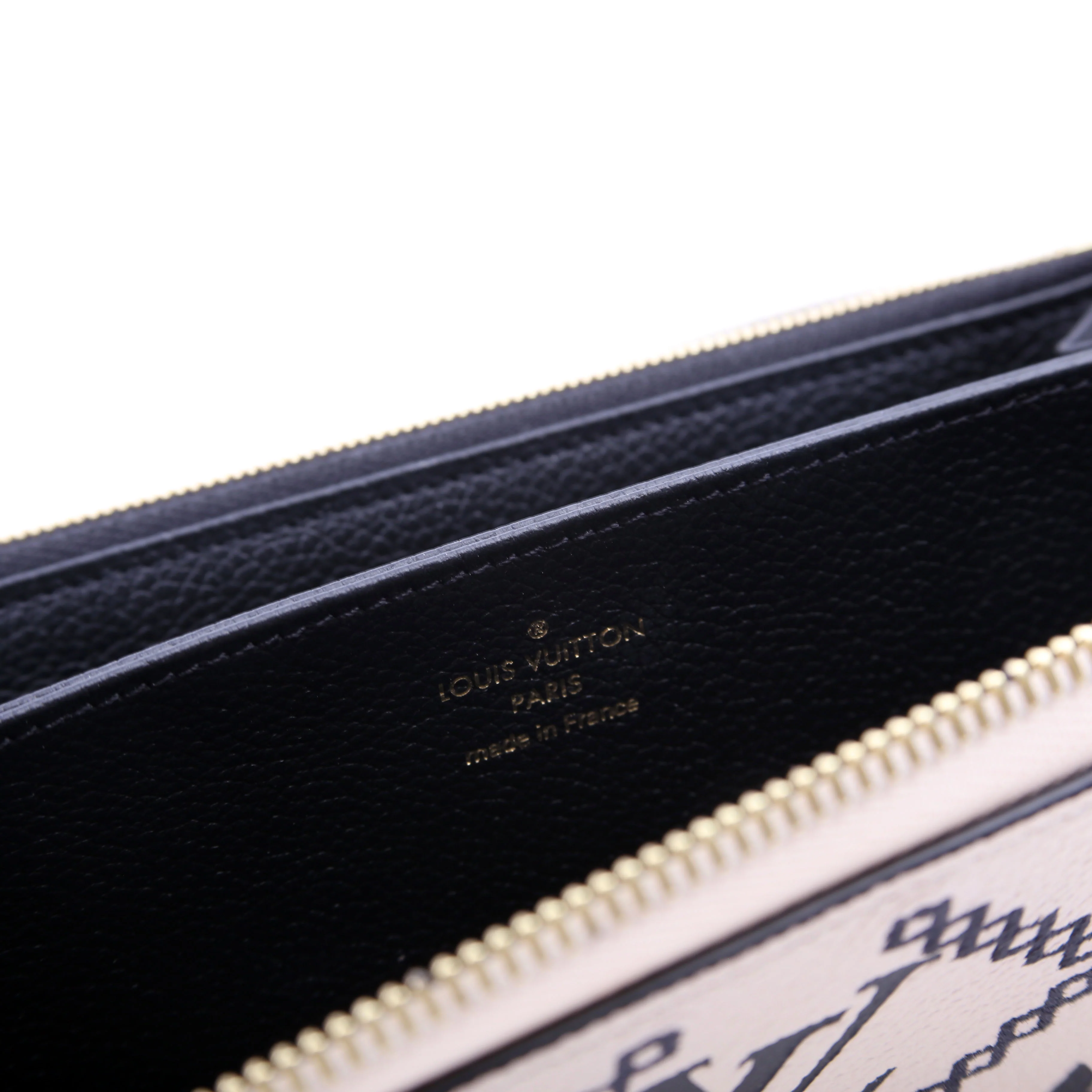 Zippy Wallet Broderies Bicolor Empreinte White/Black - Image 8