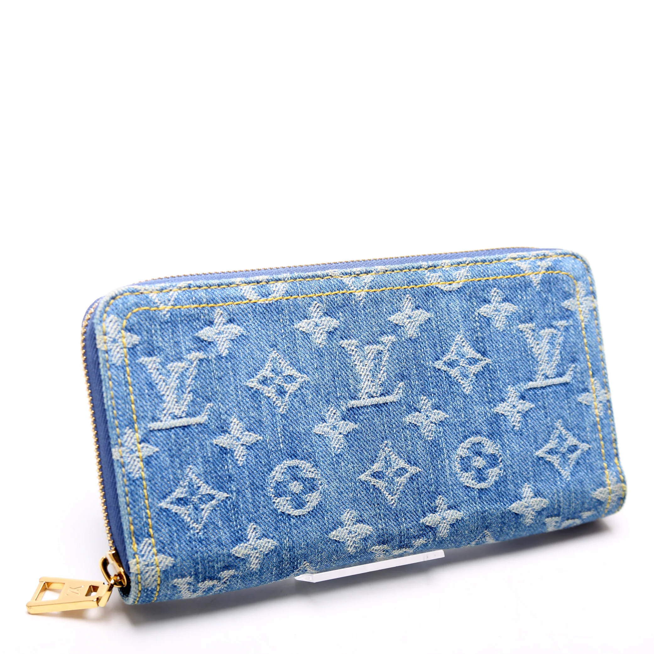 Zippy Wallet Denim Monogram Blue - Image 2