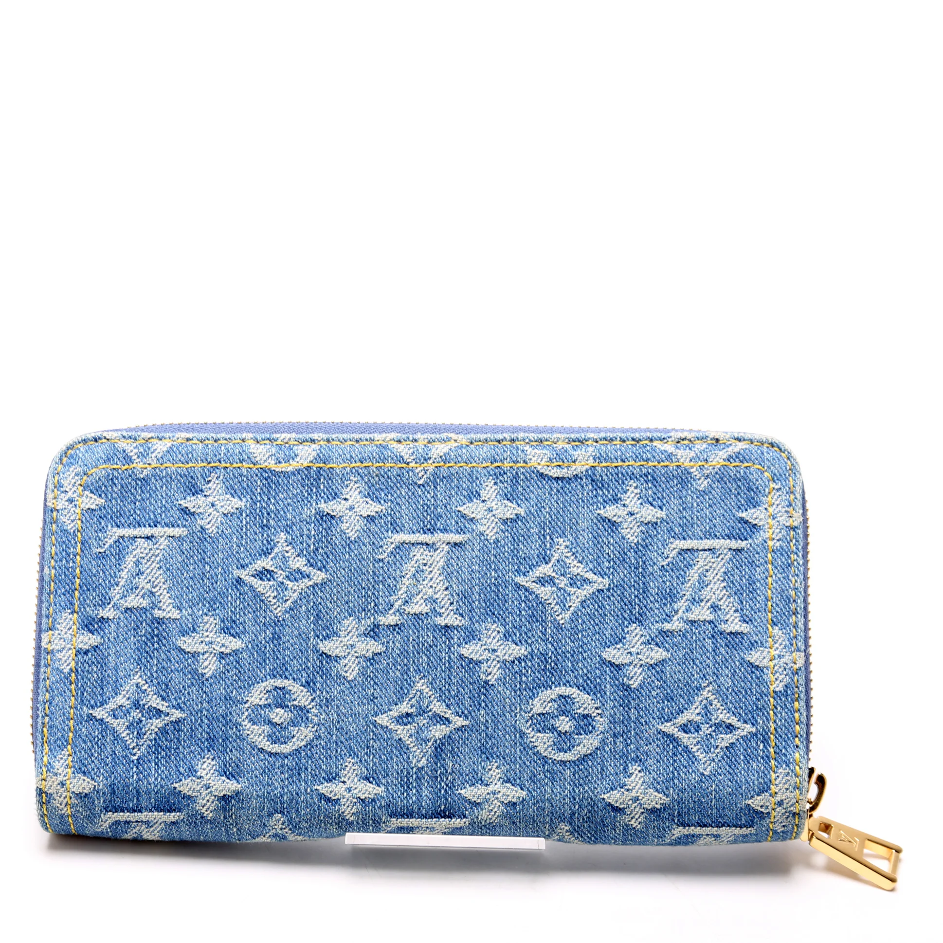 Zippy Wallet Denim Monogram Blue - Image 3