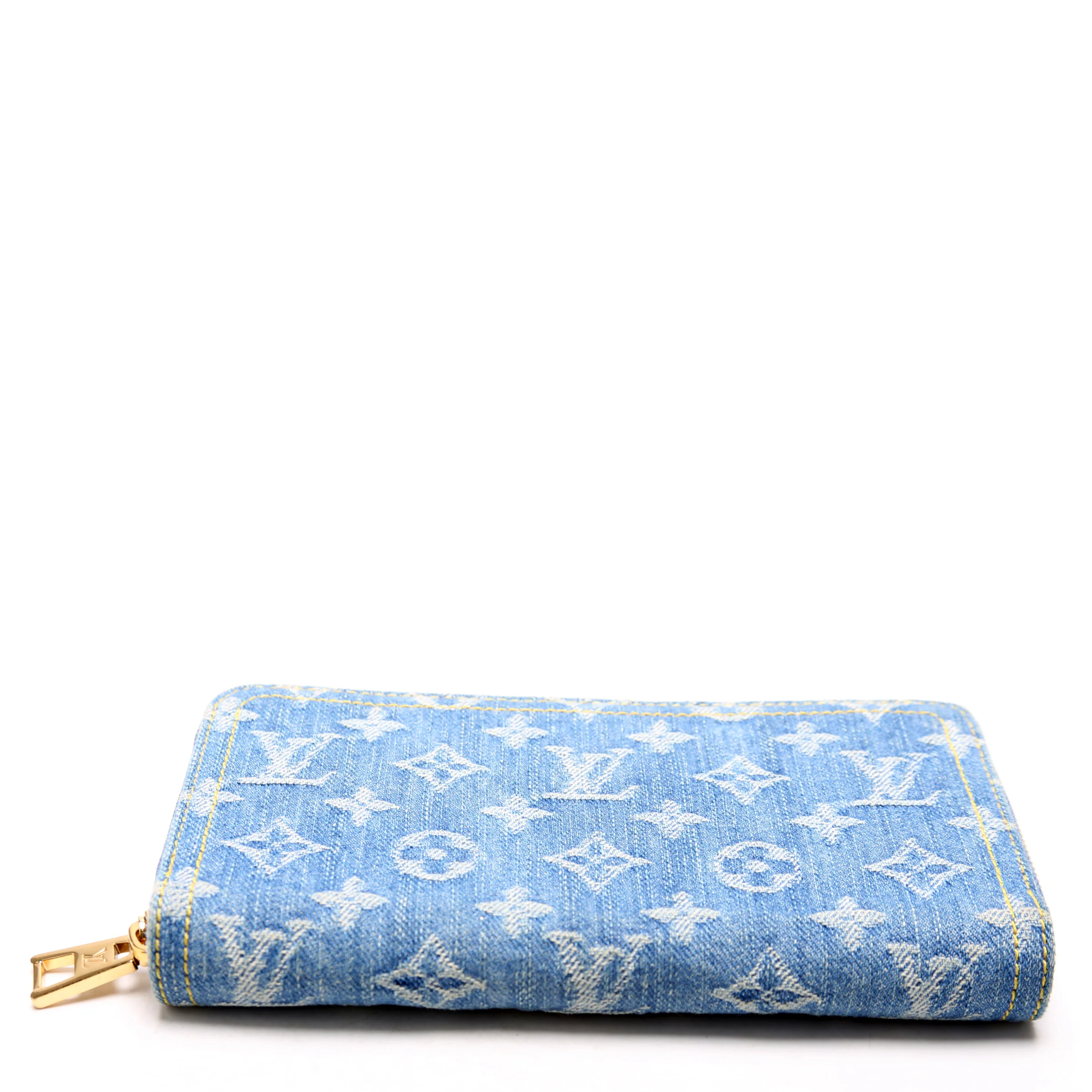 Zippy Wallet Denim Monogram Blue - Image 4
