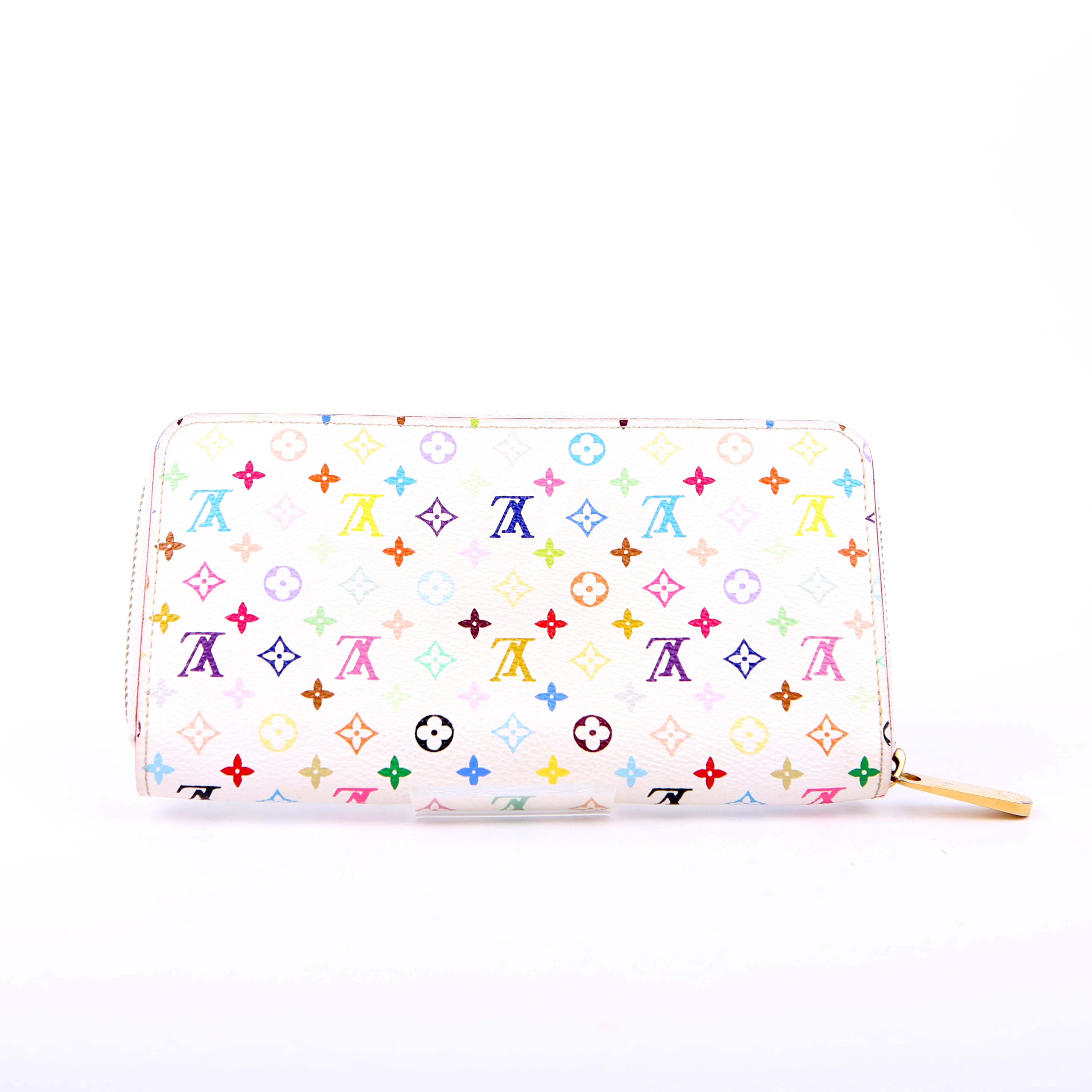 Zippy Wallet Multicolor Monogram White/Pink - Image 3