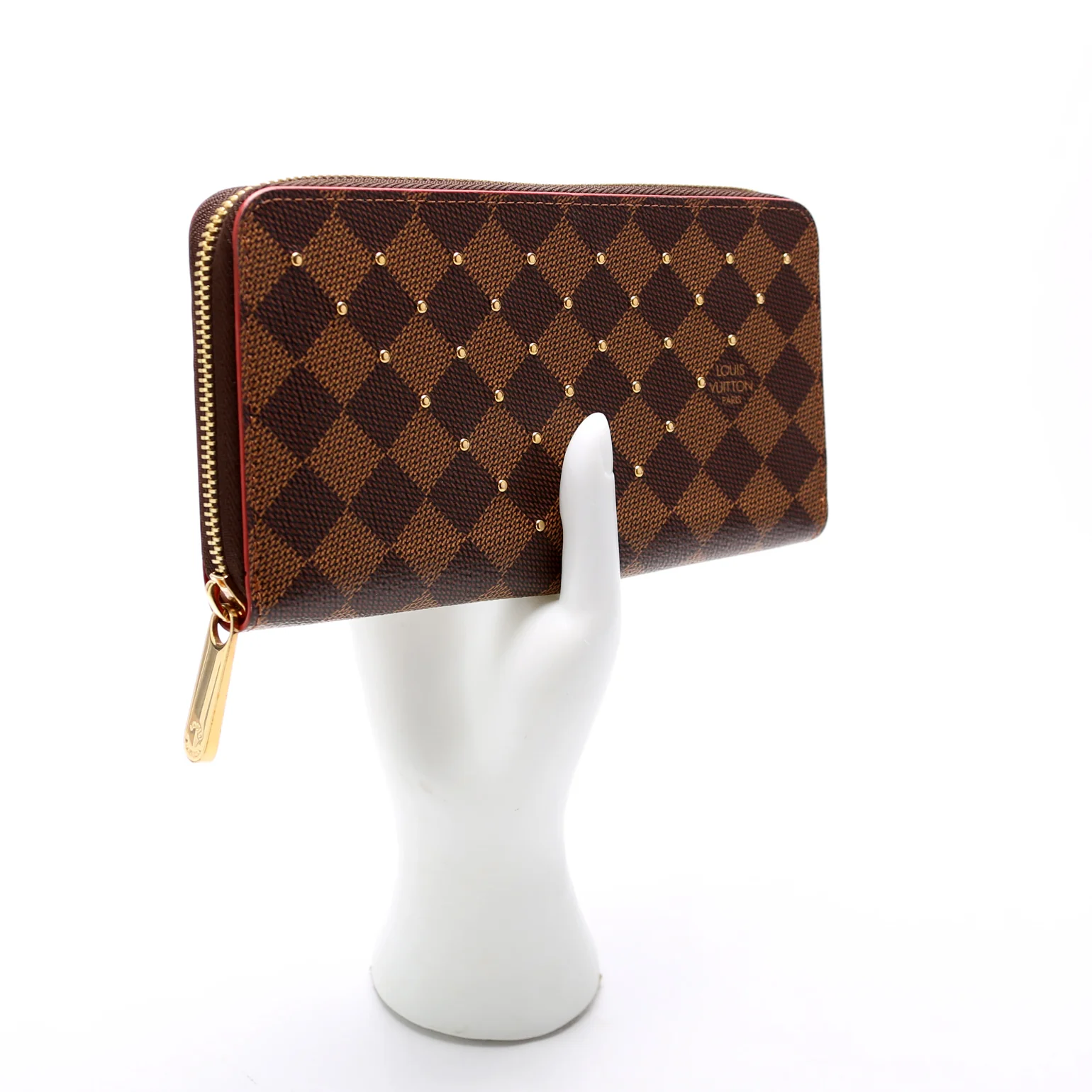 Zippy Wallet Studded Damier Ebene - Image 9