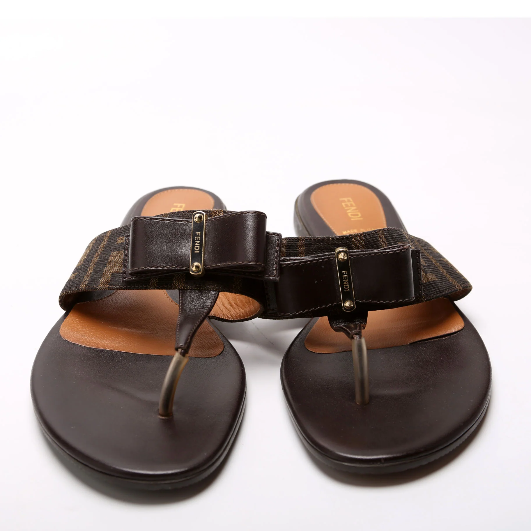 Zucca Bow T-Strap Slide Sandals Size 39 - Image 2