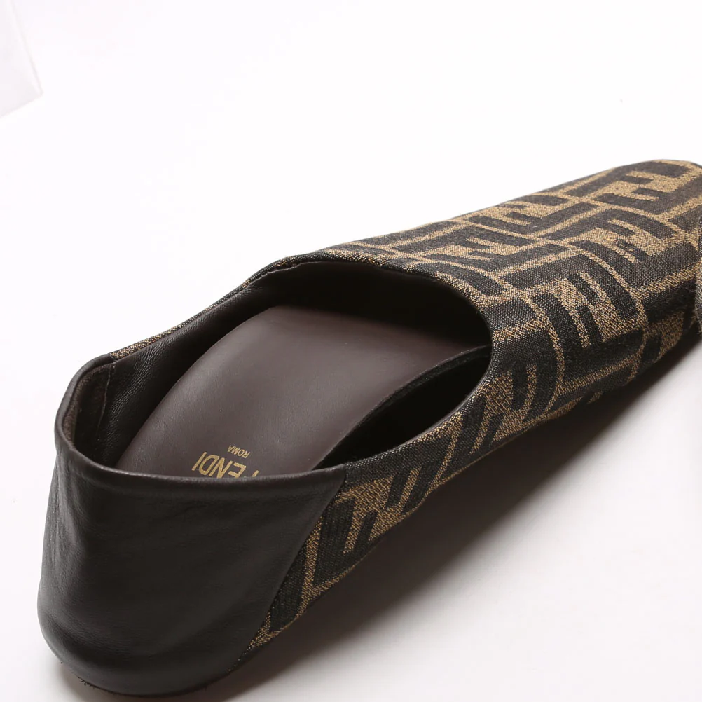 Zucca Canvas Flats Size 39 Brown - Image 7