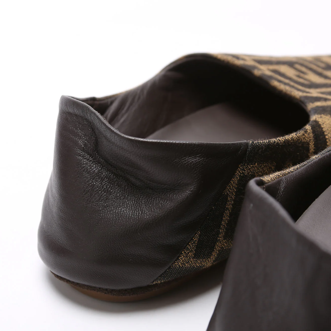 Zucca Canvas Flats Size 39 Brown - Image 8