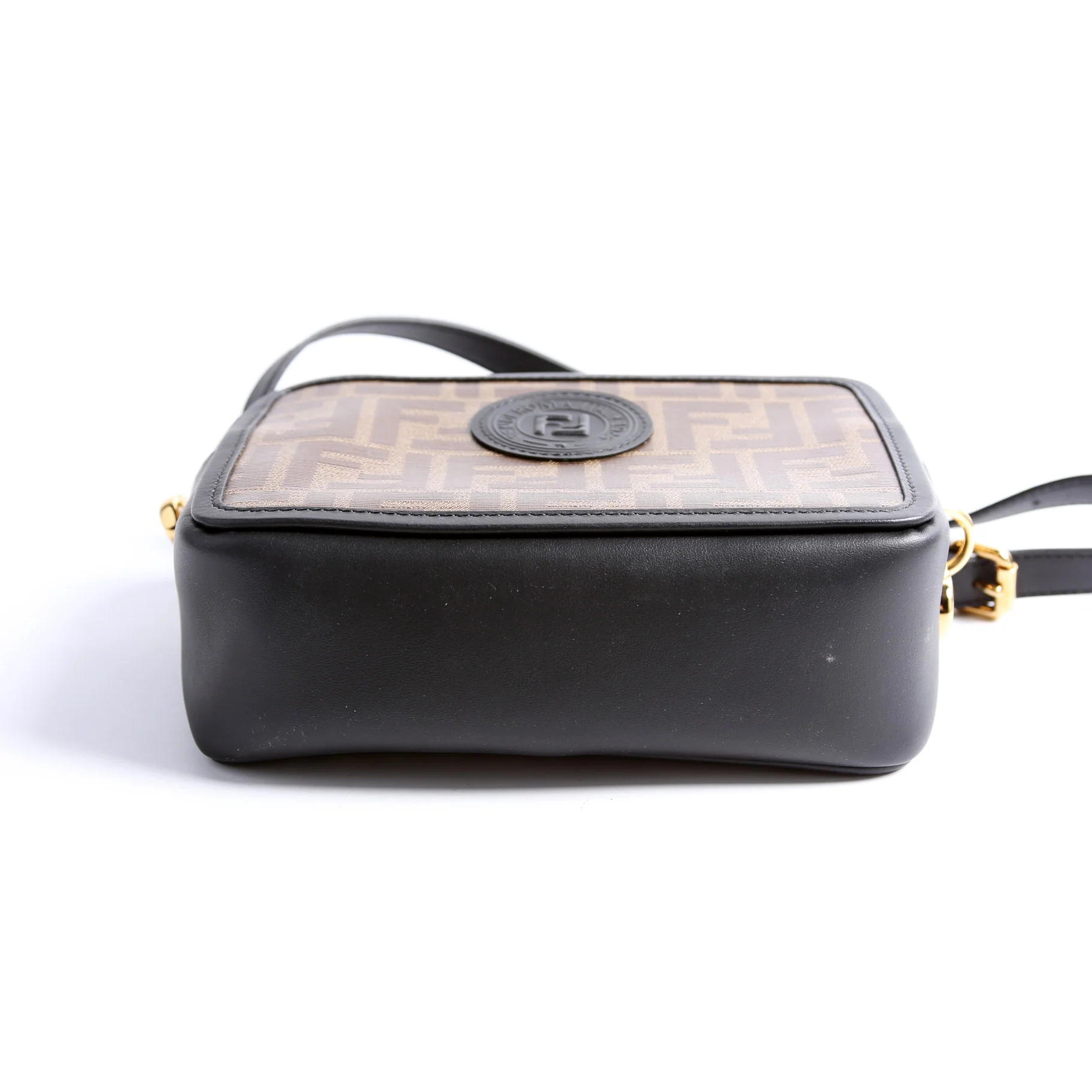 Zucca Coated Canvas Mini Camera Bag Brown - Image 5