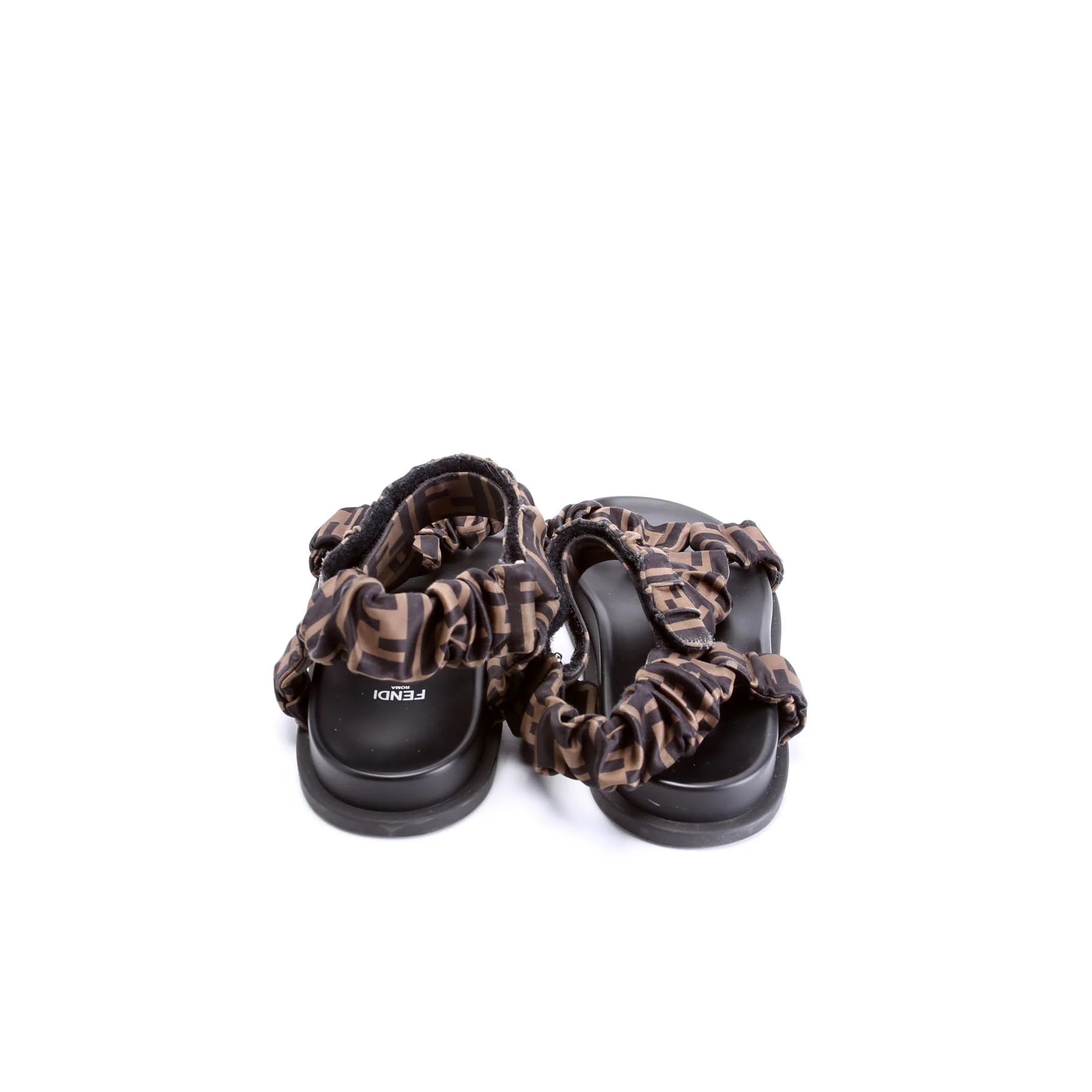 Zucca Logo Sport Ruched Sandals Size 38 - Image 4