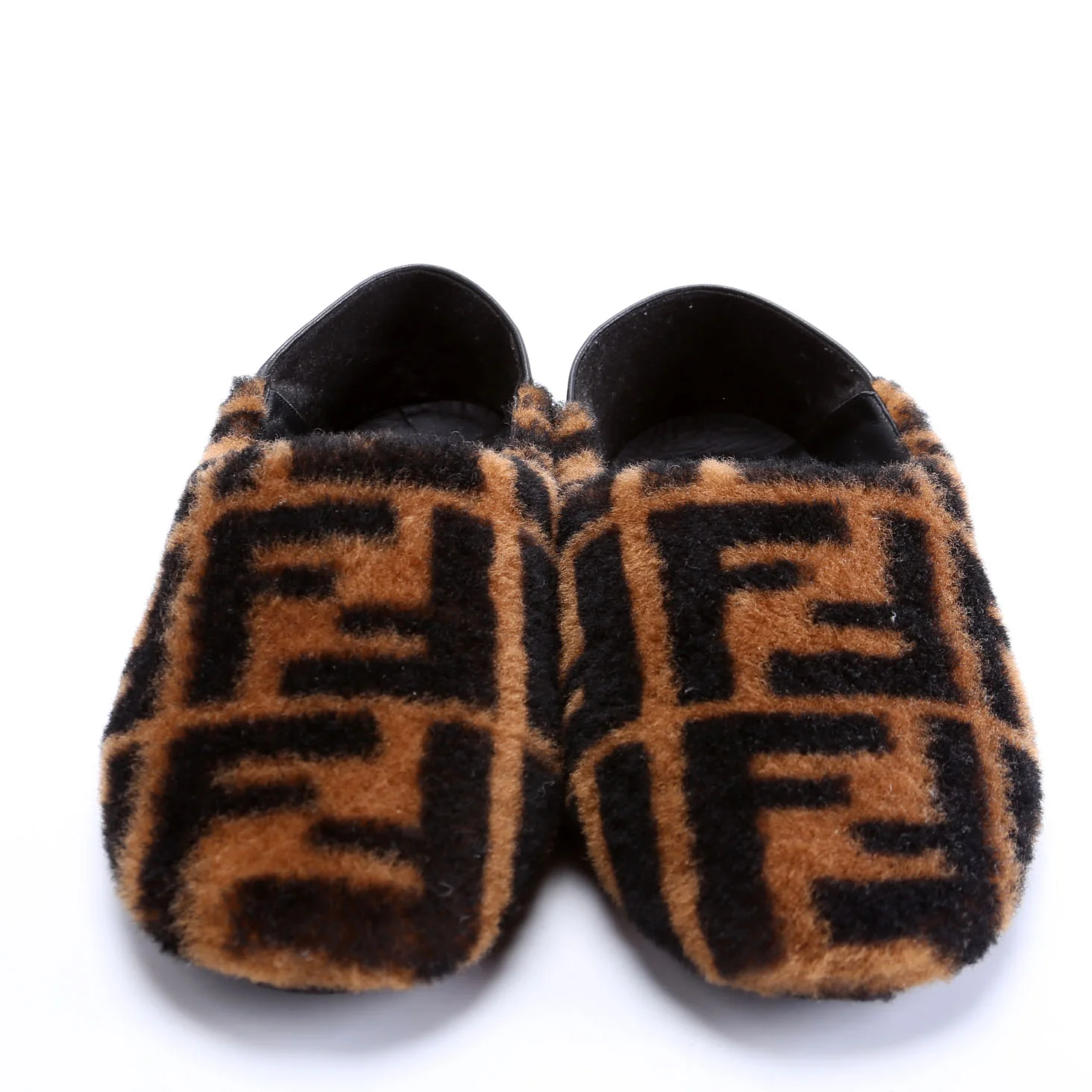 Zucca Shearling Slippers Size 37 - Image 2